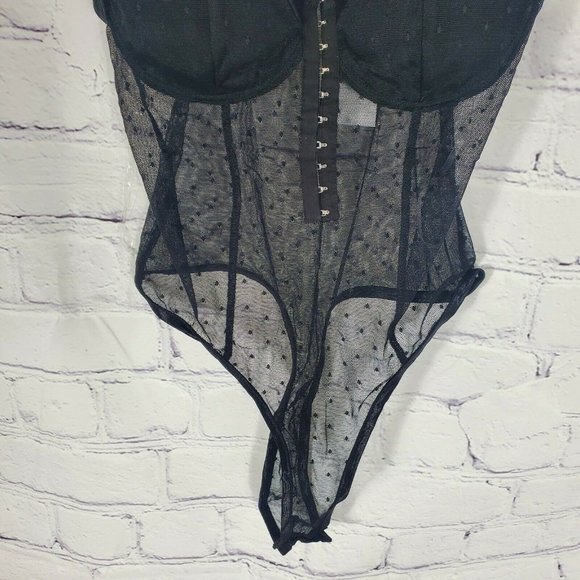 Bozzolo Women's Black Push Up Bra Bodysuit - Picture 3 of 6